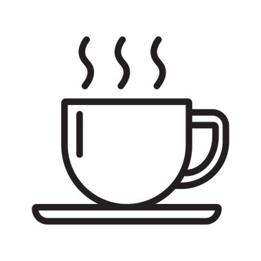 Kupa sırası ikonu. Sıcak çay ikonu.