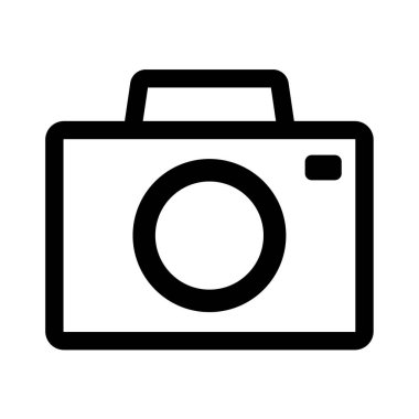 Fotoğraf ve Medya Tasarımı için Fotoğraf Çizgisi Simgesi