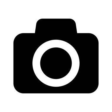 Fotoğraf ve Ortam Tasarımı için Fotoğraf Kamerası Simgesi
