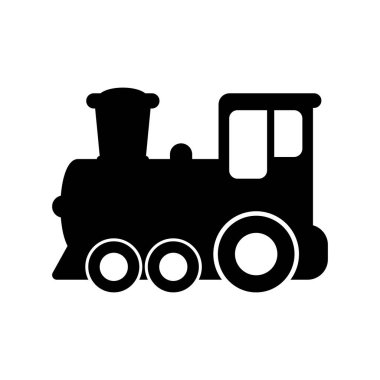 Çocuk Oyuncakları ve Demiryolu Teması Tasarımı için Oyuncak Tren Simgesi