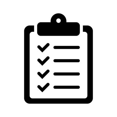 Görev Planlama Panosu Kontrol Listesi Simgesi Üretim Sembolü