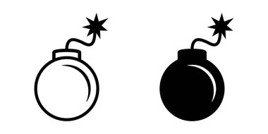 Yanan Fünye Simgeleri ile Bomba