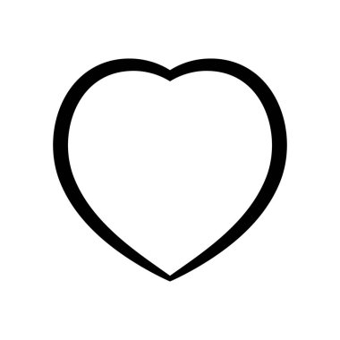 Aşk ve Aşk Kalbi Sembol Simgesi Simgesi