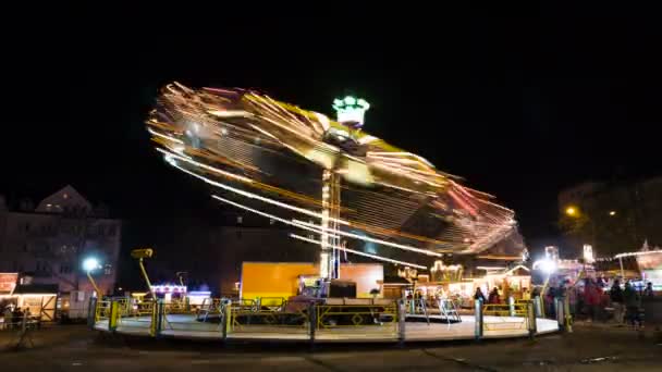 Fairground Fruehlingsfest Wiesbaden, Germany — Stock Video