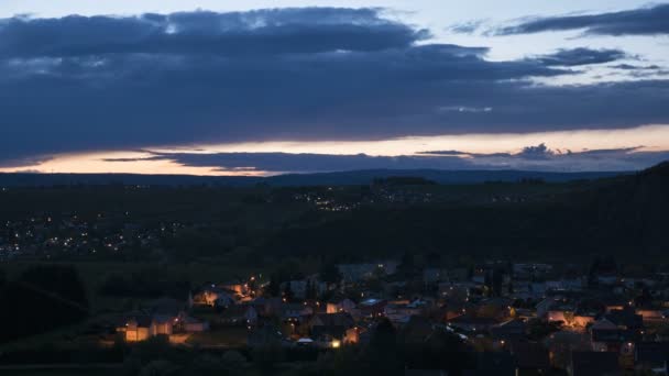 Time lapse of cloudscape, dusk — Stock Video