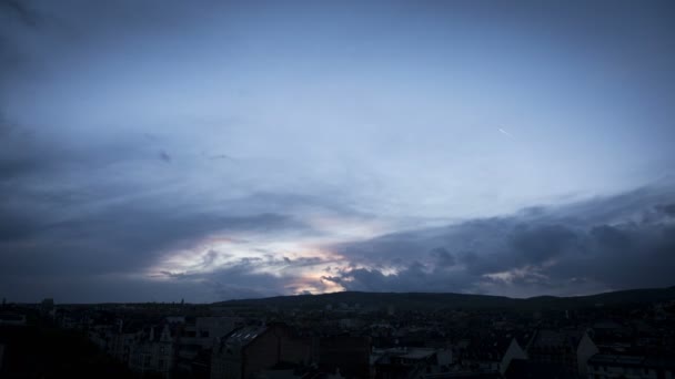 Cloudscape o zmierzchu - timelapse strzał — Wideo stockowe