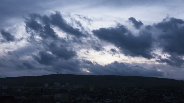 Cloudscape at dusk - timelapse shot — Stock Video