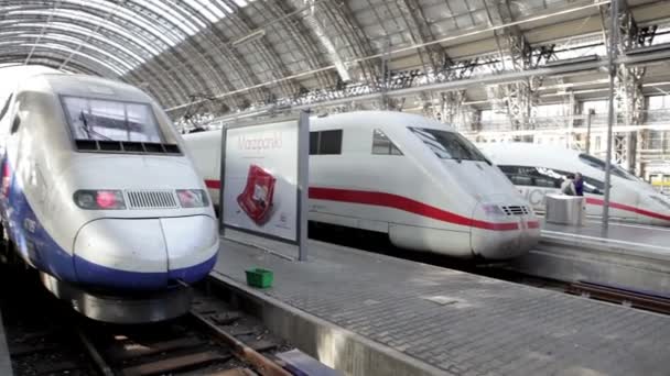 ICE y TGV — Vídeo de stock