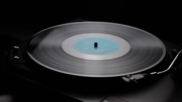 Retro turntable — Stock Video