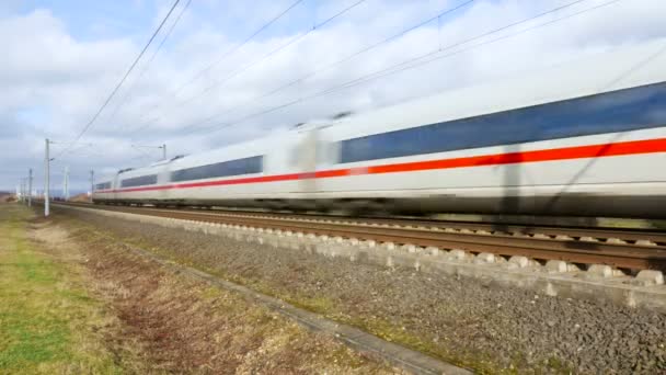 German ICE high-speed train — Stock Video