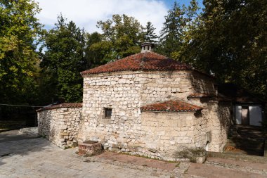 Sokobanja Sırbistan 'daki antik Türk hamam banyosu - geleneksel ortaçağ binası ve ünlü turizm beldesi