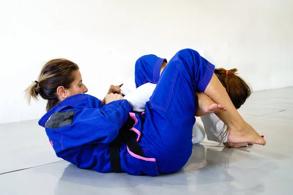 Omoplata Presentación Judo Bjj Brasileño Jiu Jitsu Entrenamiento Sparring Dos — Foto de Stock
