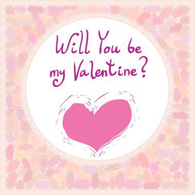 Sevgililer günü kartı.