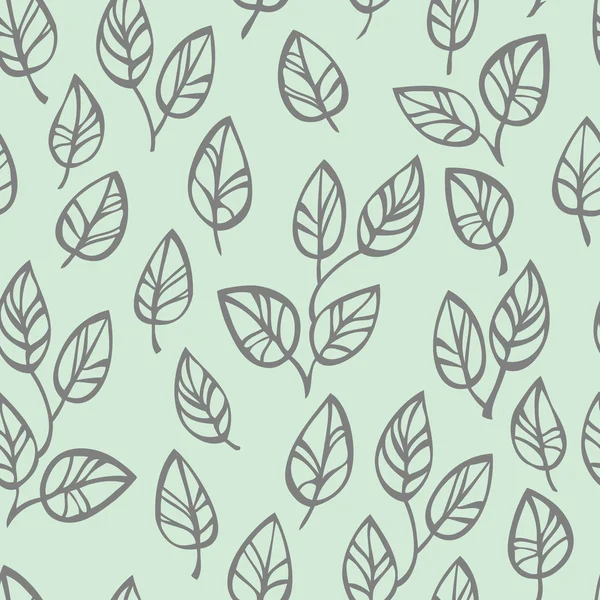 Seamless pattern with leaves — Stock Vector