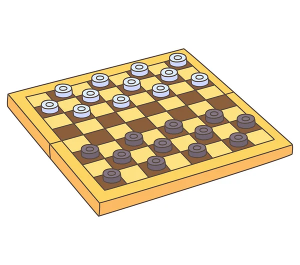 Průvan. šachovnice 8 x 8 — Stockový vektor