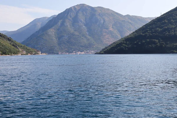 Lepetane Montenegro Juli 2021 Prachtig Uitzicht Baai Van Kotor Met — Stockfoto