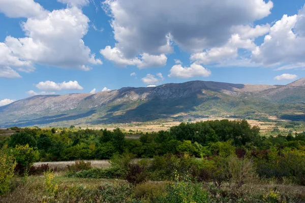 Gyönyörű Kilátás Nyílik Suva Planina Száraz Hegy Szerbiában Egy Őszi — Stock Fotó