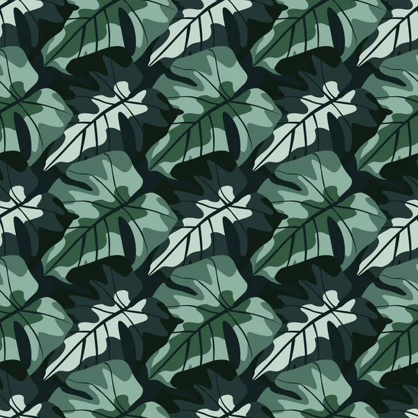 무미건조 창조적 패턴과 요소들은 모양을 가지고 있습니다 녹색과 어두운 배경에 — 스톡 벡터