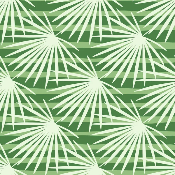 Modèle Sans Couture Tropique Abstrait Avec Ornement Palmier Éventail Doodle — Image vectorielle