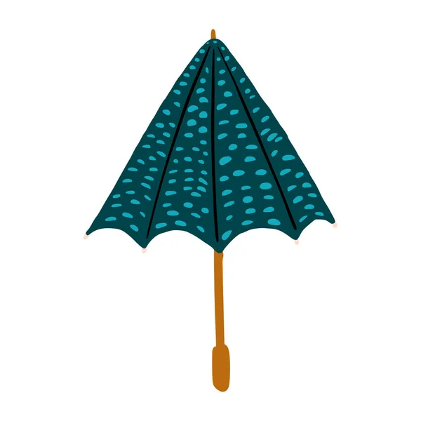 Parapluies Ouverts Pois Isolés Sur Fond Blanc Parapluies Abstraits Couleur — Image vectorielle