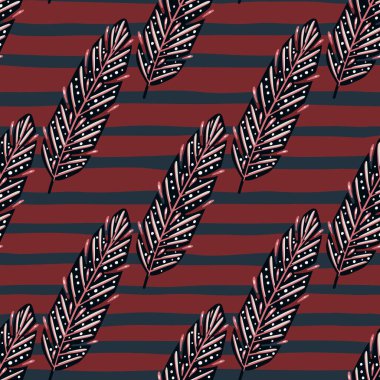 Tüysüz karalama desenli, pürüzsüz taslak çizimi. Kestane kırmızısı çizgili arka plan. Karanlık sanat eserleri. Kumaş tasarımı, tekstil baskısı, ambalaj ve kapak için tasarlandı. Vektör illüstrasyonu.