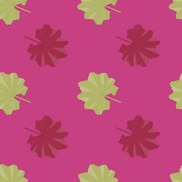 Helles Nahtloses Muster Exotischem Stil Mit Tropischen Blattornamenten Rosa Hintergrund — Stockvektor