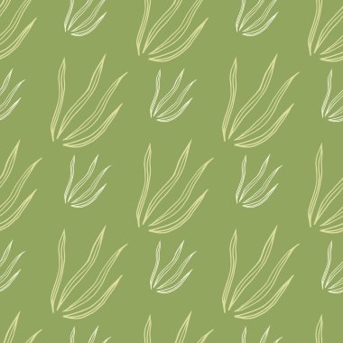 Karalama otu, kusursuz desen. Doğa botanik duvar kağıdı. Dekoratif süs. Kumaş, tekstil baskısı, ambalaj, kapak tasarımı. Vektör illüstrasyonu.