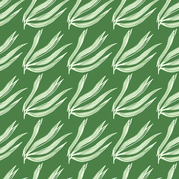 Algas Verdes Vintage Patrón Sin Costuras Plantas Marinas Fondo Pantalla — Vector de stock