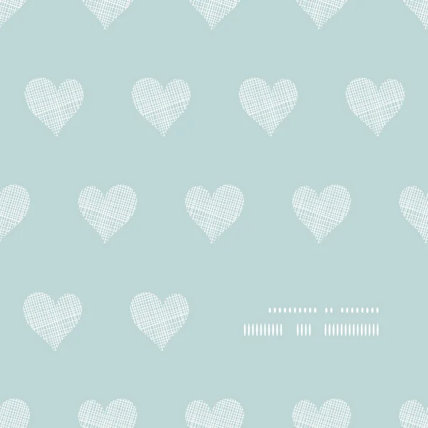 Encaje blanco corazones textil textura marco esquina patrón fondo — Vector de stock