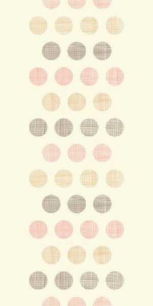 Винтажная текстильная горошек вертикальные точки границы бесшовные фон шаблон
