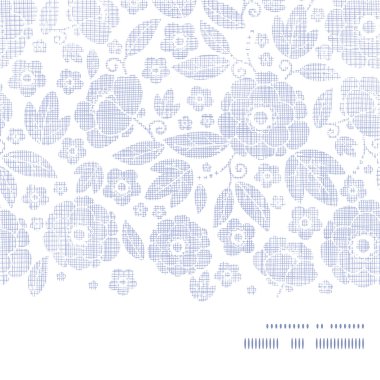 Mor Tekstil çiçek yatay çerçeve Dikişsiz desen arka plan doku