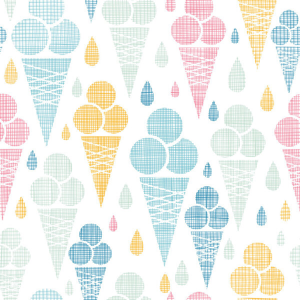 Конусы мороженого текстильные красочные бесшовные фон картины
