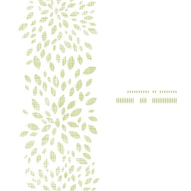 vektör yeşil yaprakları patlama Tekstil doku dikey çerçeve Dikişsiz desen arka plan