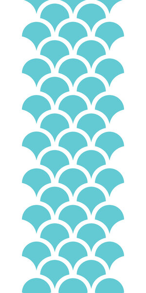 Abstract blue fishscale vertical seamless pattern background