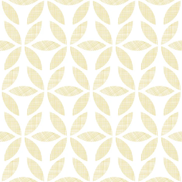 Abstrait textile beige feuilles sans couture motif fond — Image vectorielle