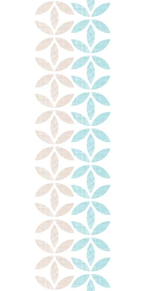 Abstracto textil hojas rayas vertical sin costura patrón de fondo — Vector de stock
