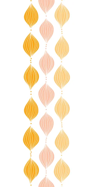 Векторний абстрактний золотий огі вертикальна рамка безшовний візерунок фон — стоковий вектор