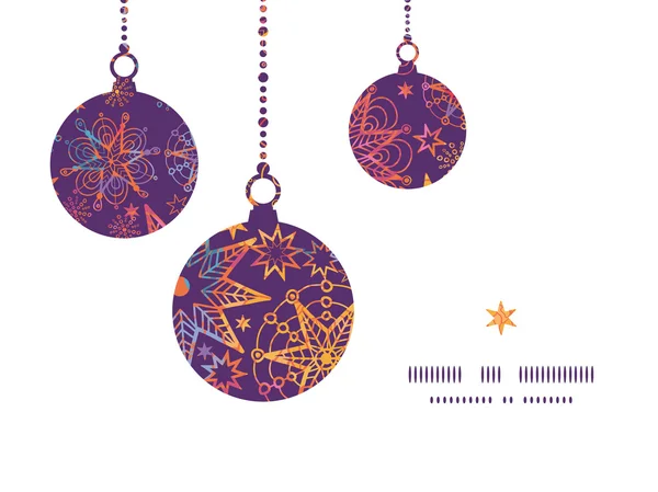 Vector texturizado estrellas de Navidad adornos de Navidad siluetas patrón marco tarjeta plantilla — Archivo Imágenes Vectoriales