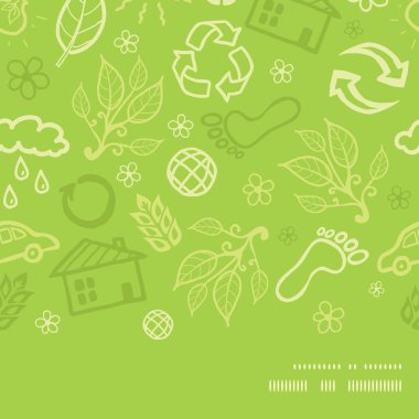 Vektör çevre yatay çerçeve Dikişsiz desen arka plan