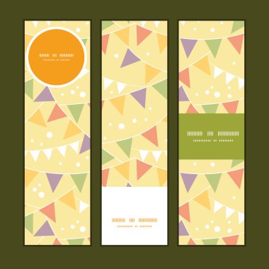 Desen arka plan vektör parti süslemeleri dikey afiş kiraz kuşu ayarla