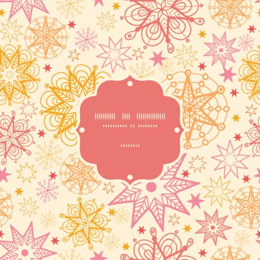 Dikişsiz desen arka plan sıcak vektör yıldız çerçeve