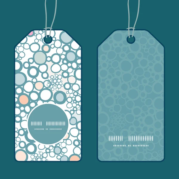 Vettoriale bolle colorate verticale rotondo cornice tag set — Vettoriale Stock