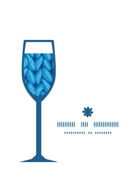 ベクトル ニット sewater 織物水平テクスチャ ワイン グラス シルエット パターン フレーム — ストックベクタ