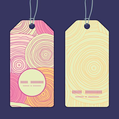 Vektör doodle daire doku dikey yuvarlak kare desen kümesi Etiketler