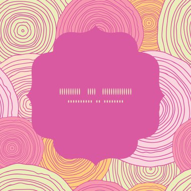 Vektör doodle daire doku daire kare Dikişsiz desen arka plan