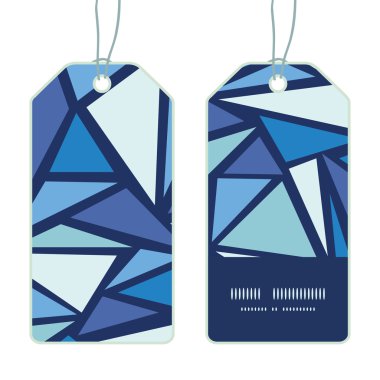 Vektör soyut buz portaldan dikey çerçeve Desenli Etiketler kümesi