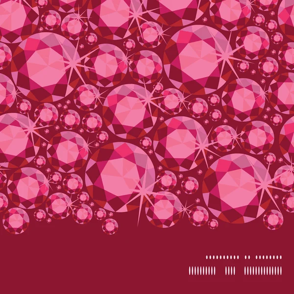 Ruby の水平フレームのシームレスなパターンのベクトルの背景 — ストックベクタ