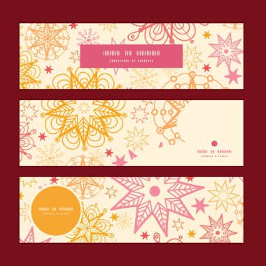 Desen arka plan vektör yatay sıcak yıldızlar büyük başlıklar ayarla