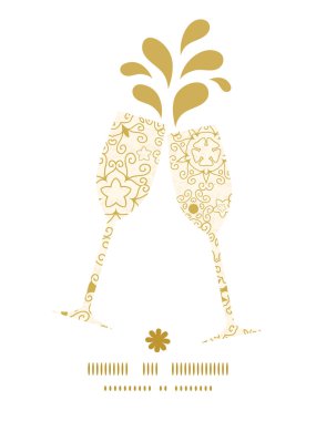 Vector abstract swirls old paper texture toasting wine glasses silhouettes pattern frame vector Vector abstract swirls old paper texture toasting wine glasses silhouettes pattern frame vector