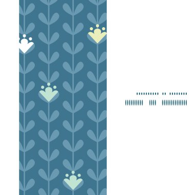 Vektör Blloming üzüm çizgili dikey çerçeve Dikişsiz desen arka plan